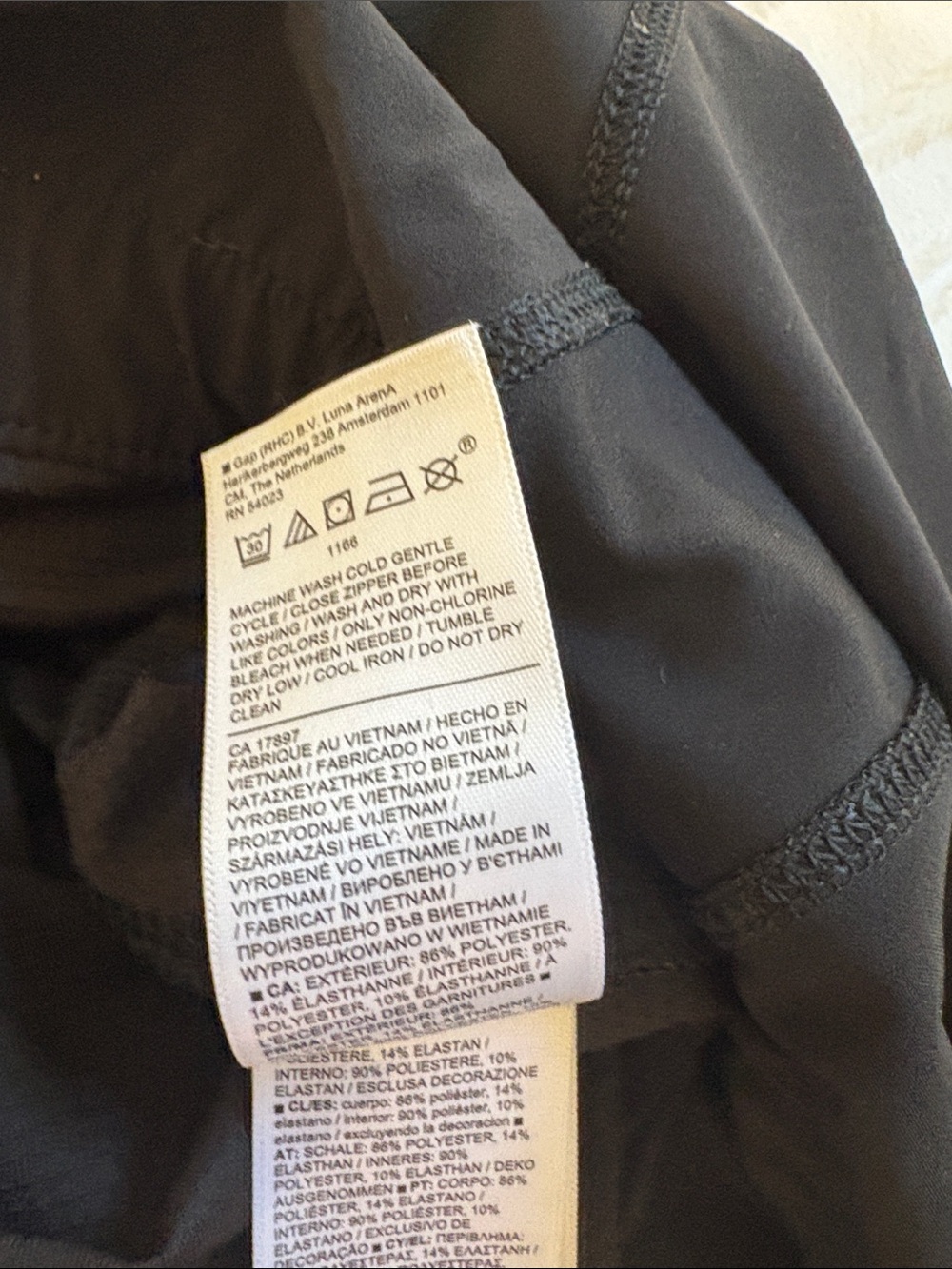 Athleta Expedition Black Sleeveless Zip-Front Drawstring Dress - Picture 9 of 12